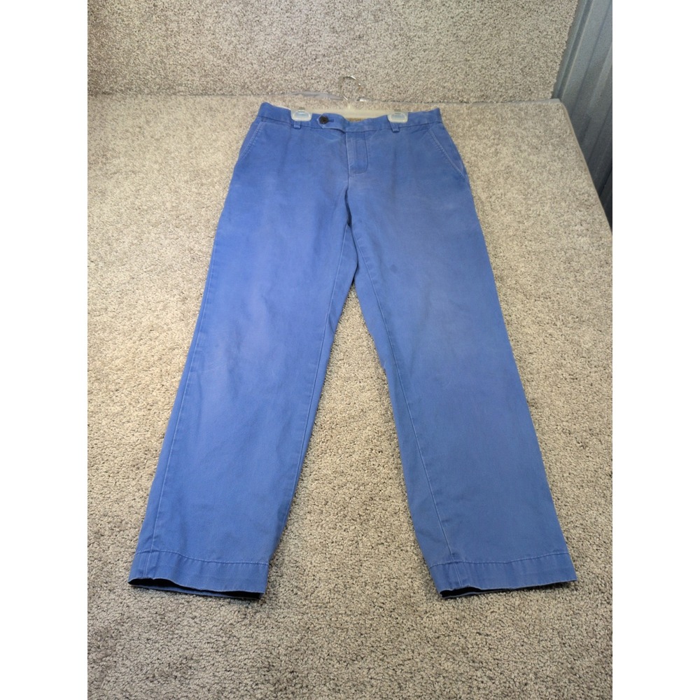 Brooks Brothers Milano Fit Chinos Mens 31x30 Light Blue Cotton Slim Pants